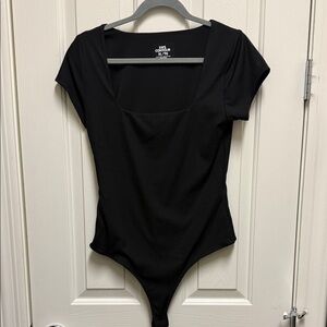 Black Short Sleeve Bodysuit NWOT